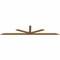 Ekena Millwork Saratoga Timber Gable Bracket, Western Red Cedar, 108"W x 22"H x 1 1/2"D x 3 1/2"F, 5/12 Pitch GBW108X22X0204SAR00SWR - alternate 5